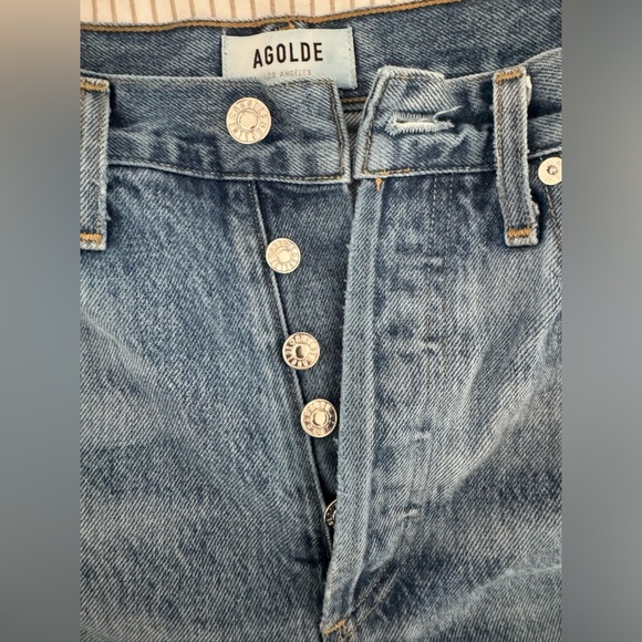 AGOLDE 90’s Straight Leg Ripped Jeans - Picture 5 of 10